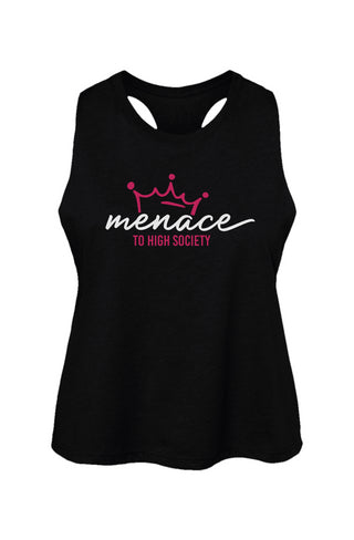 Menace Cropped Racerback Tank
