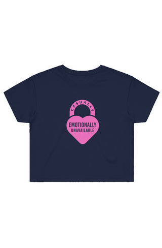 Emotionally Unavailable Crop Tee
