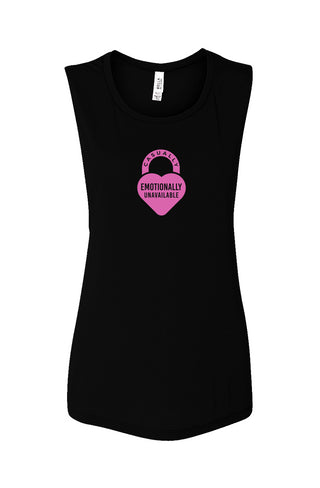 Emotionally Unavailable Flowy Muscle Tank
