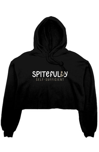 Spitefully Cropped Fleece Hoodie
